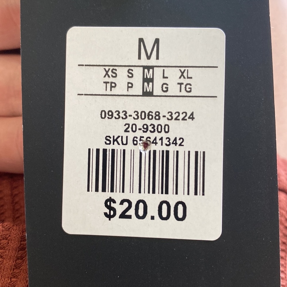 3/$15 Forever 21 NWT brown waffle knit cropped mock neck long sleeve shirt - Picture 7 of 7